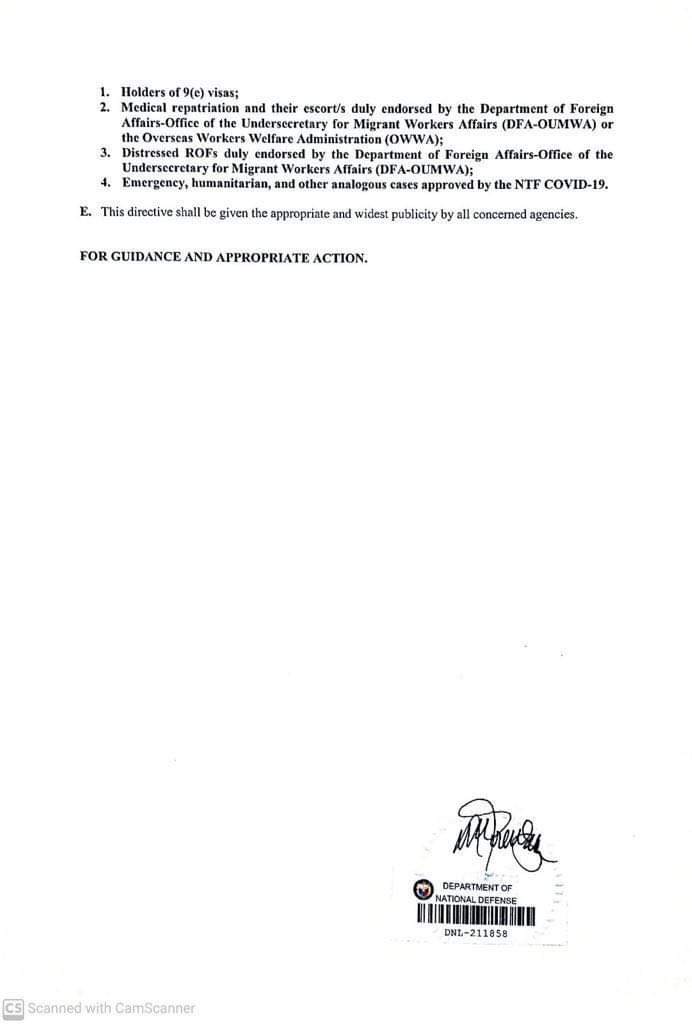 NTF Memo Circular page 2